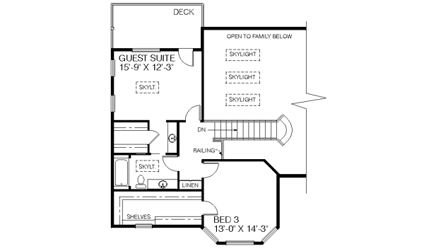 upper floor house blueprint