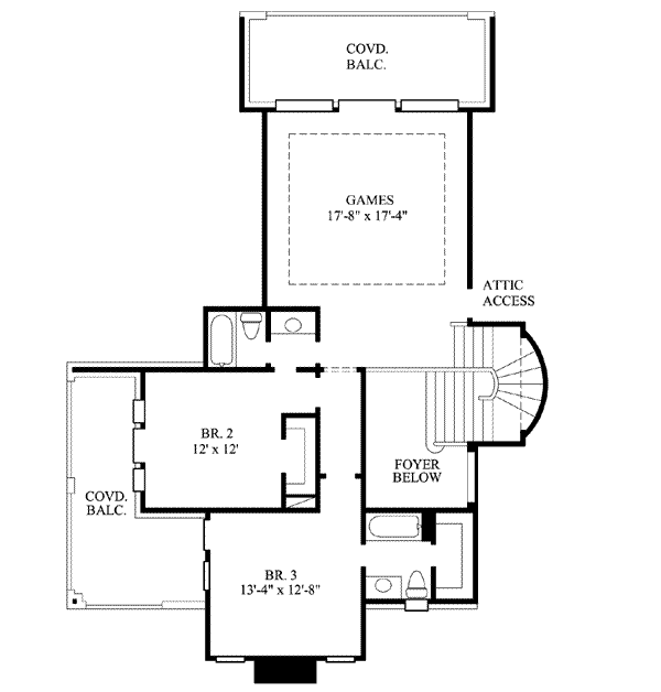 upper floor house blueprint