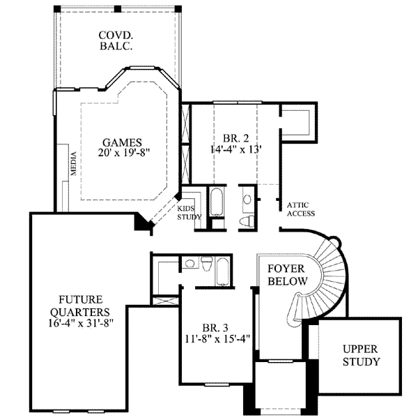 upper floor house blueprint