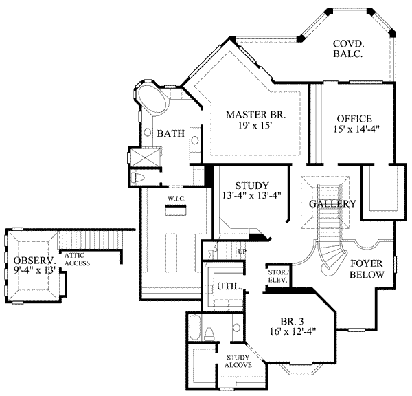 upper floor house blueprint