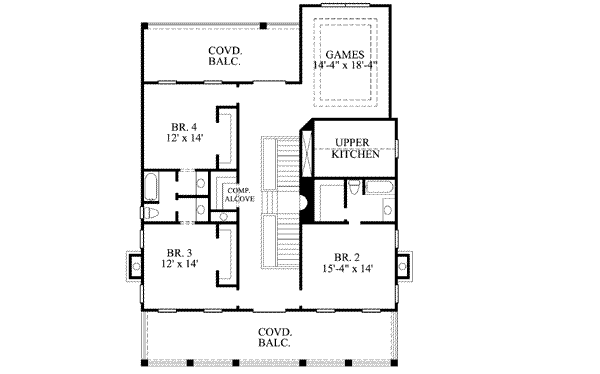 upper floor house blueprint