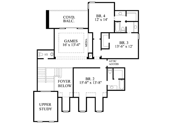 upper floor house blueprint