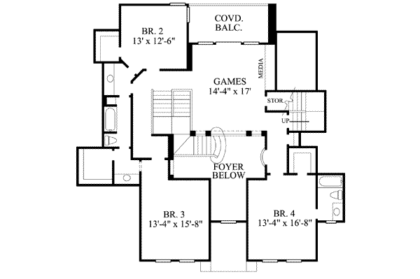upper floor house blueprint