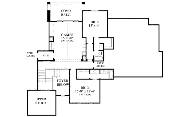 upper floor house blueprint
