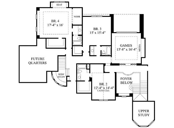 upper floor house blueprint