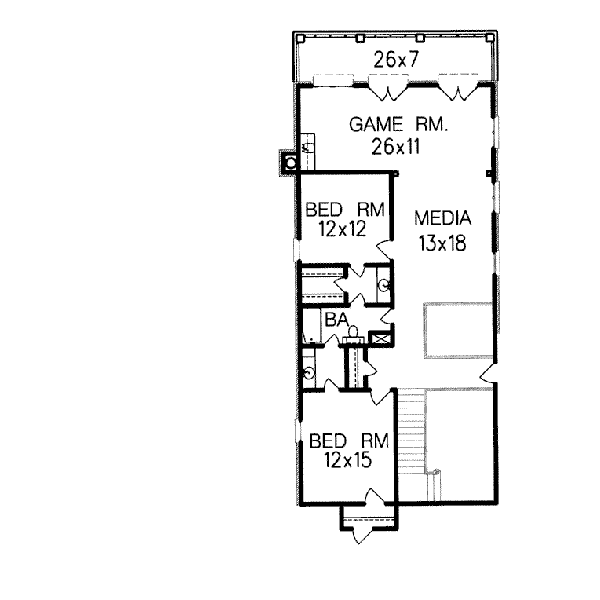 upper floor house blueprint
