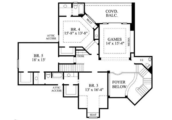 upper floor house blueprint