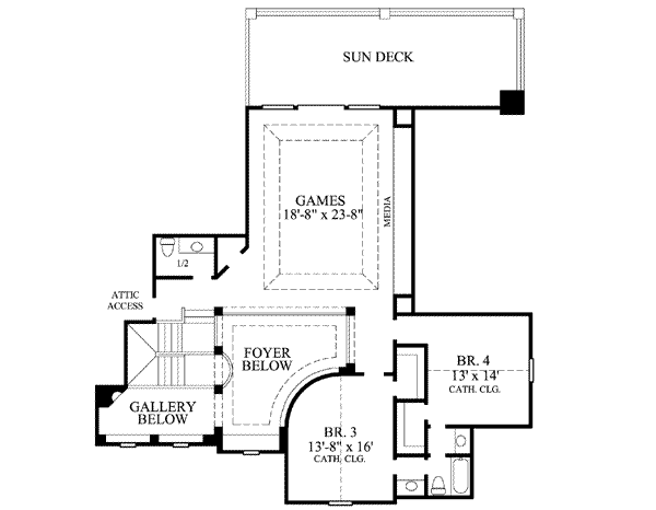 upper floor house blueprint