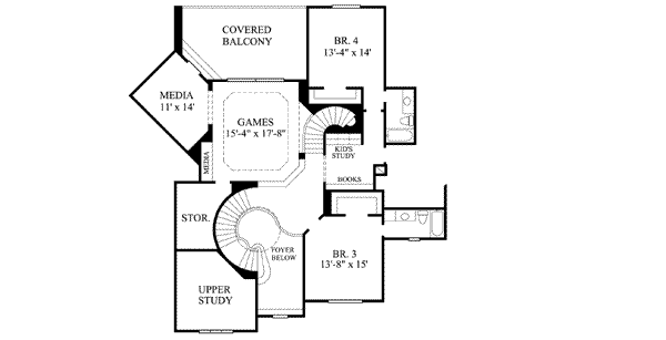 upper floor house blueprint