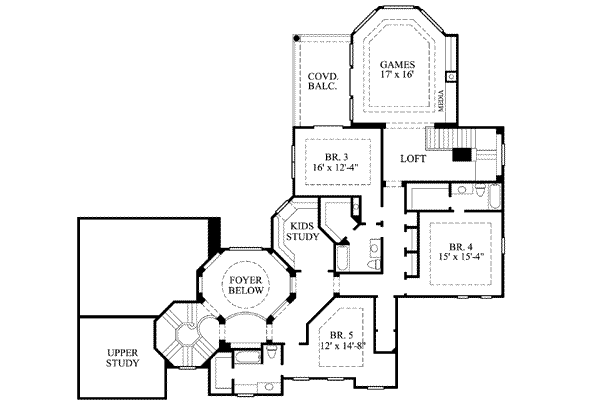 upper floor house blueprint