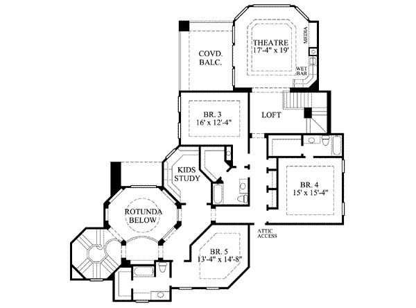 upper floor house blueprint