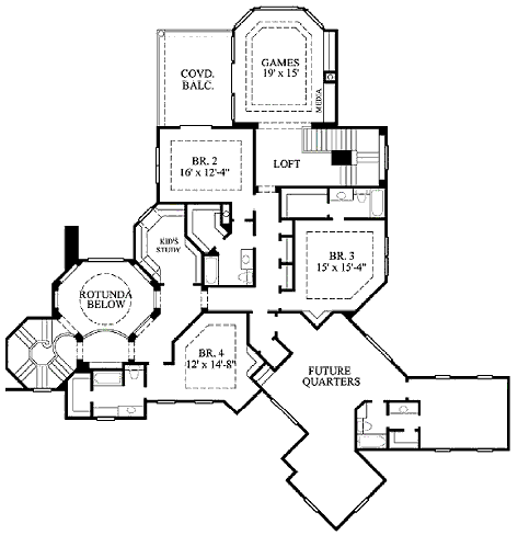 upper floor house blueprint