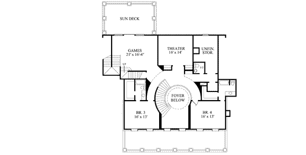 upper floor house blueprint