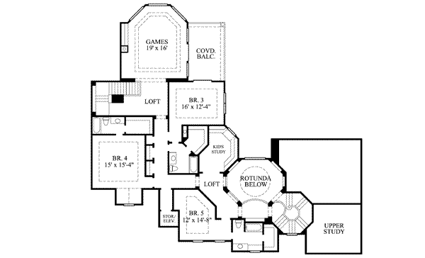 upper floor house blueprint
