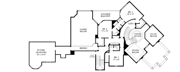upper floor house blueprint