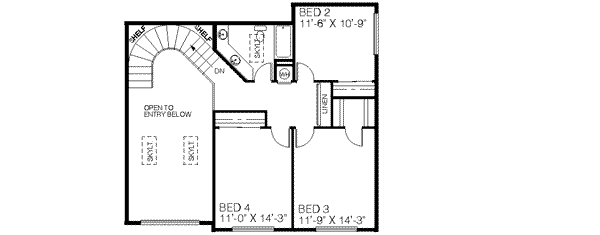 upper floor house blueprint
