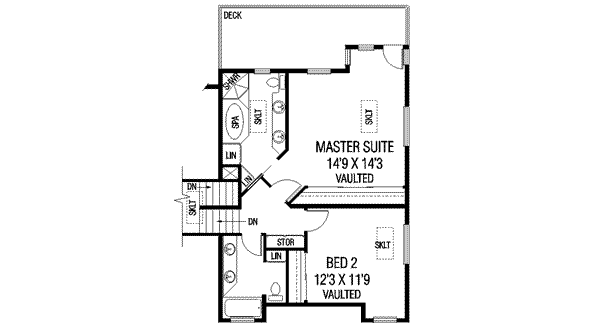upper floor house blueprint