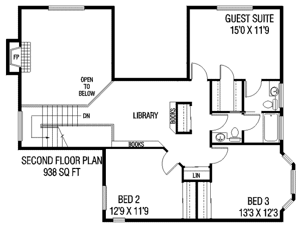 upper floor house blueprint