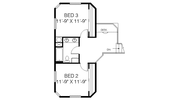 upper floor house blueprint