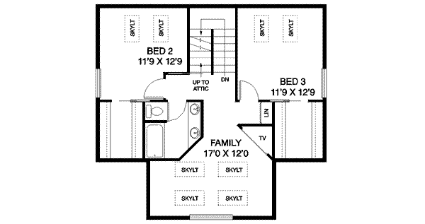 upper floor house blueprint