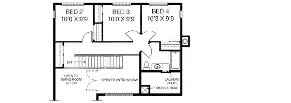 upper floor house blueprint