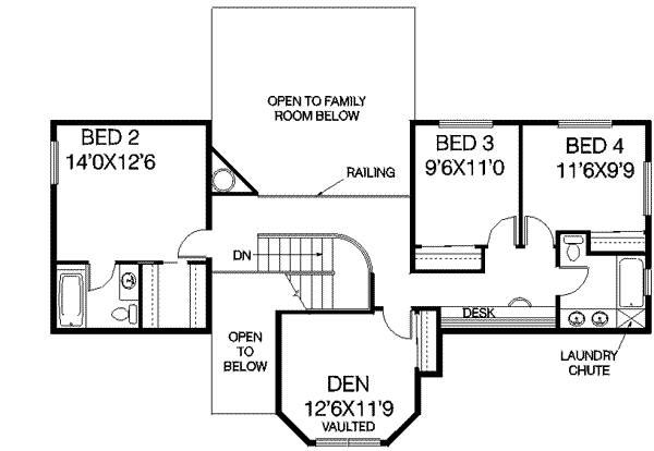 upper floor house blueprint