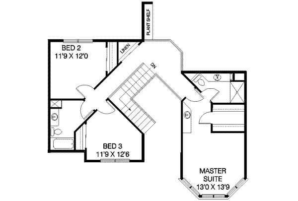 upper floor house blueprint