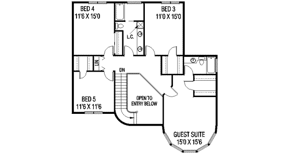 upper floor house blueprint