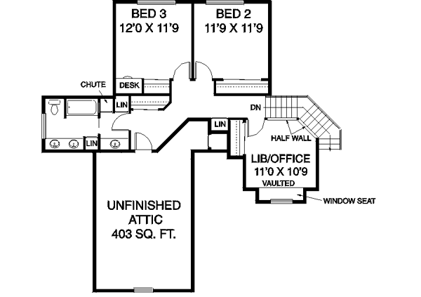 upper floor house blueprint