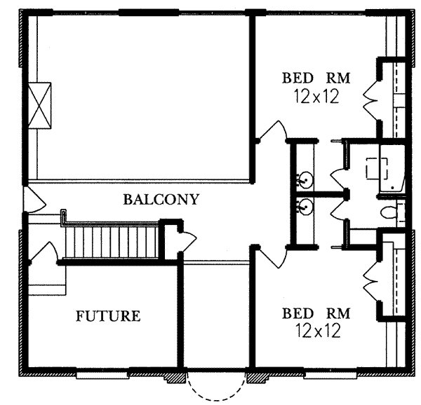 upper floor house blueprint
