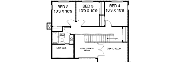 upper floor house blueprint