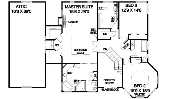 upper floor house blueprint