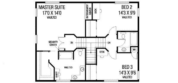 upper floor house blueprint