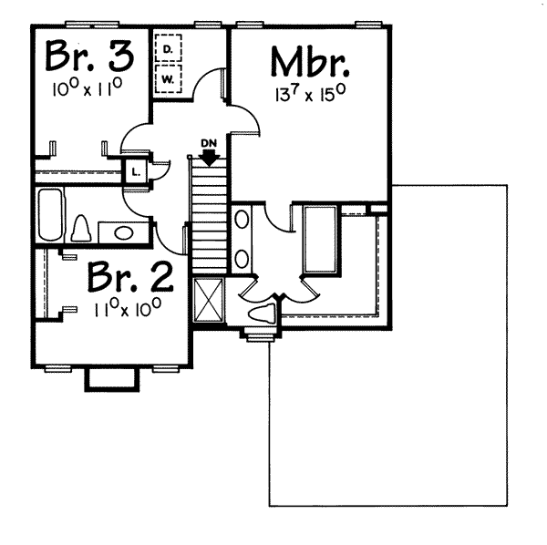 upper floor house blueprint