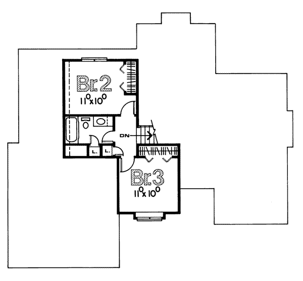 upper floor house blueprint