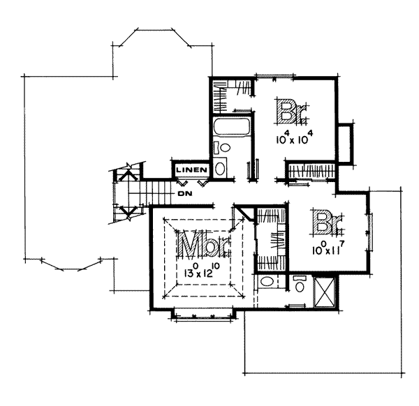 upper floor house blueprint