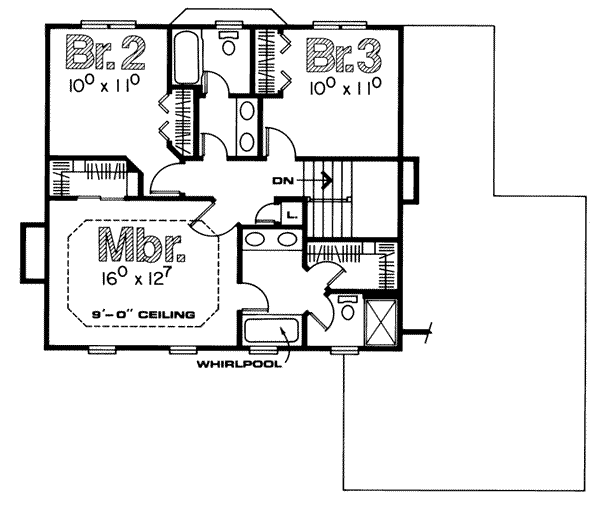 upper floor house blueprint