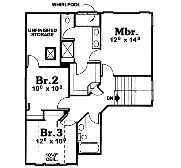 upper floor house blueprint
