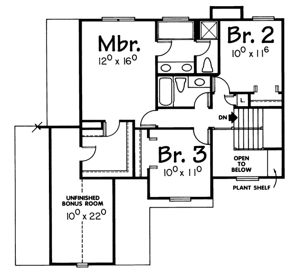 upper floor house blueprint