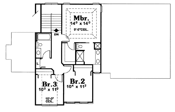 upper floor house blueprint