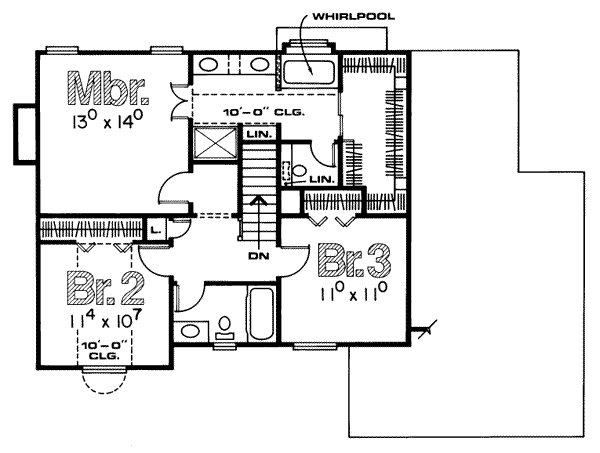 upper floor house blueprint