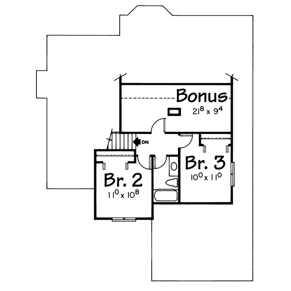 upper floor house blueprint