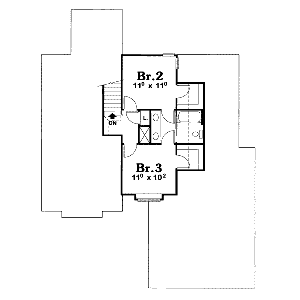 upper floor house blueprint