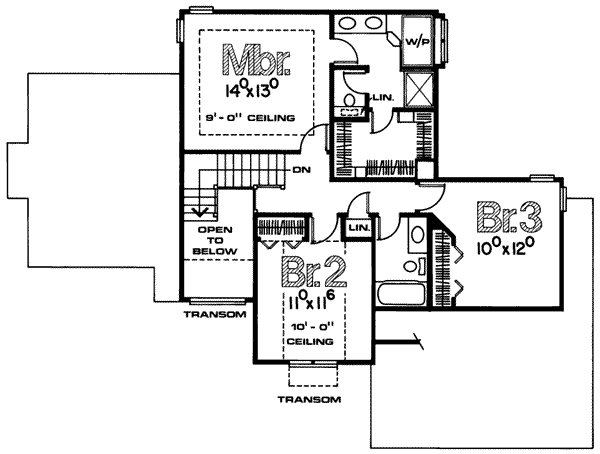 upper floor house blueprint