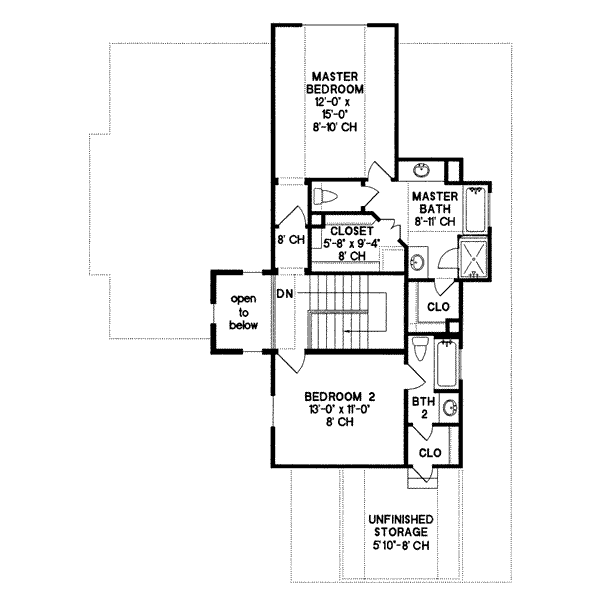 upper floor house blueprint