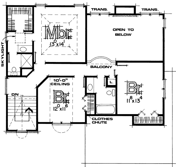 upper floor house blueprint