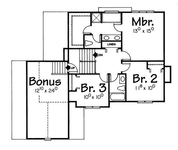 upper floor house blueprint