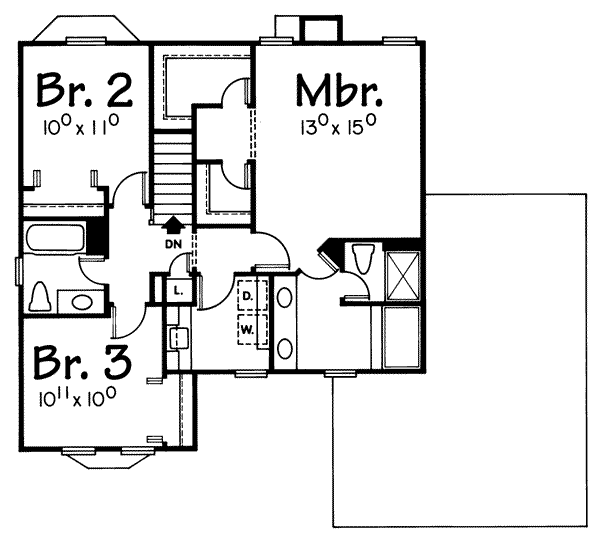 upper floor house blueprint