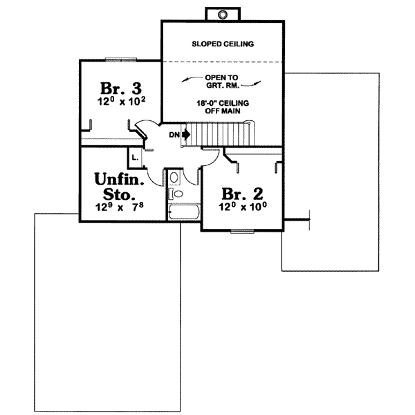upper floor house blueprint