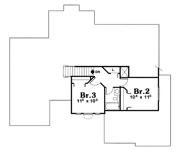 upper floor house blueprint